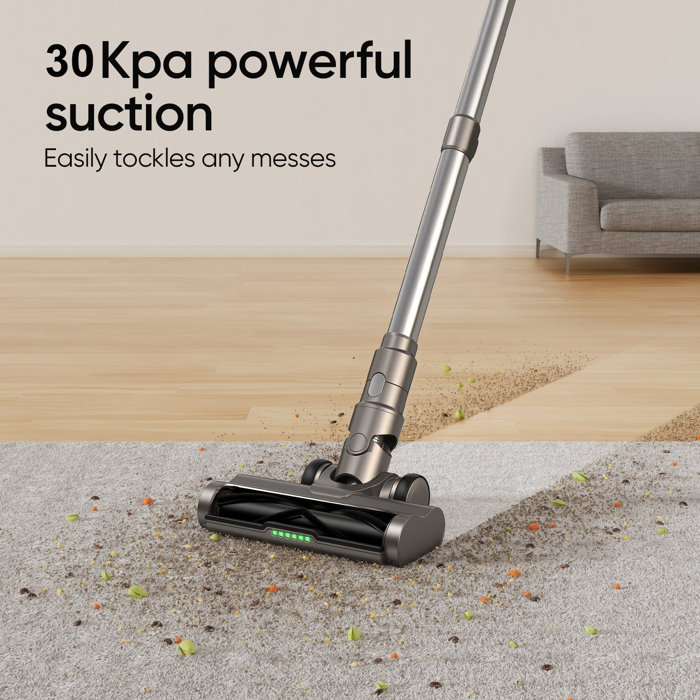 MOOSOO TD1 30Kpa Cordless Vacuum, Wireless Stick Vacuum Cleaner with